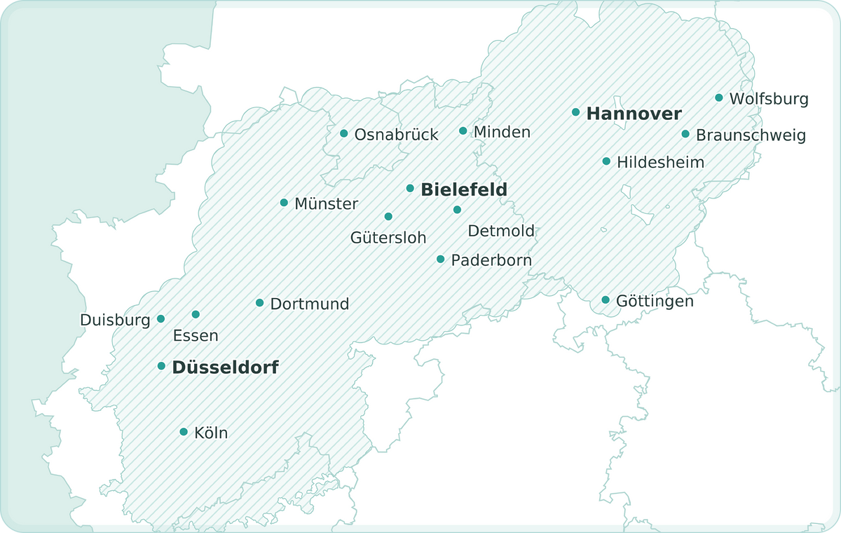 UNSER LIEFERGEBIET